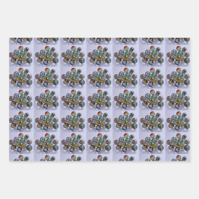 Marble Collector Wrapping Paper Sheet (Front)