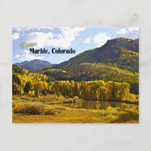 Marble, Colorado - Vintage Style Postcard