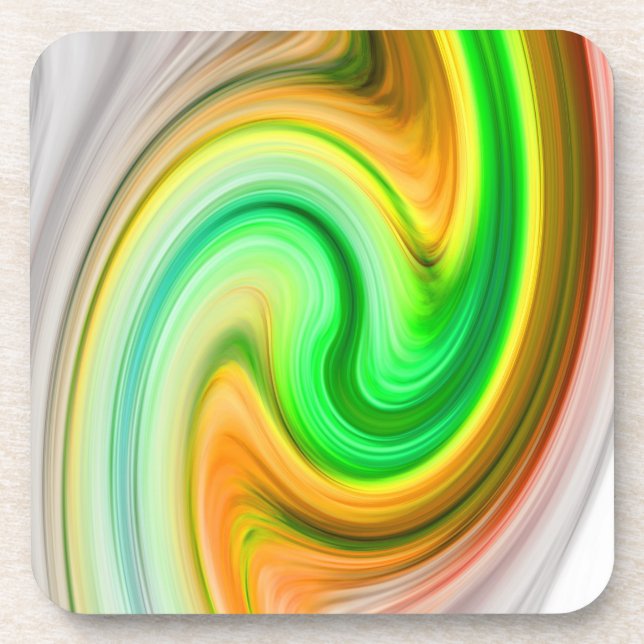 Marble Colour Waves Coaster (Front)