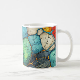 marble colours coffee mug