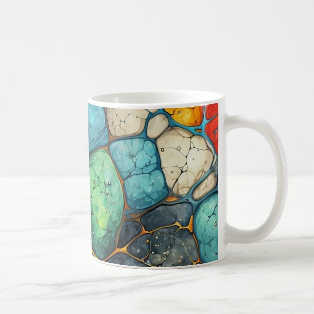 marble colours coffee mug (Right)