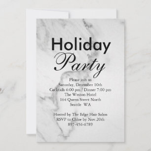 Marble Corporate Holiday Party Invitation