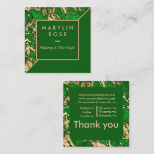 MARBLE CUSTOMIZABLE SQUARE BUSINESS CARD