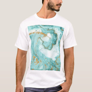 Marble decorative texture, artistic abstract paint T-Shirt