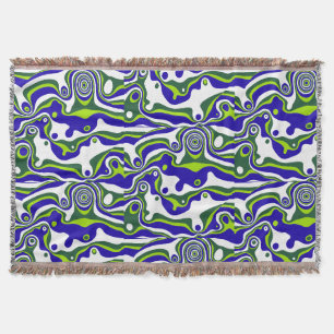 Marble Design, A Statement of Colour and Flow Throw Blanket