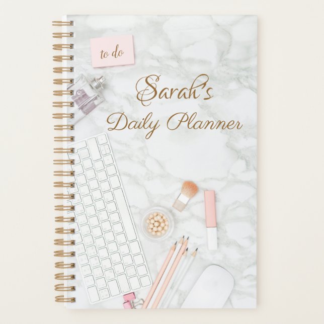 Marble Desktop Daily Planner (Front)
