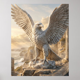 Marble Eagle Cliff Sunrise Poster