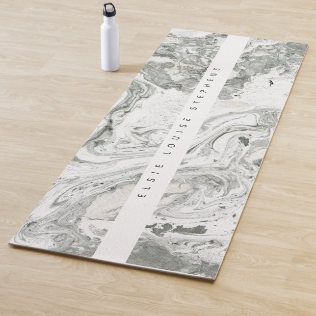 marble effect personalised yoga mat (In Situ)
