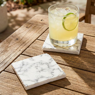 Marble effect stone coaster
