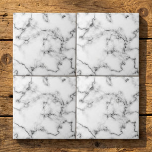 Marble effect tile