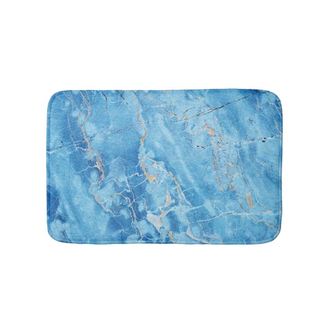 Marble Elegance: Natural Textured Surface. Bath Mat (Front)
