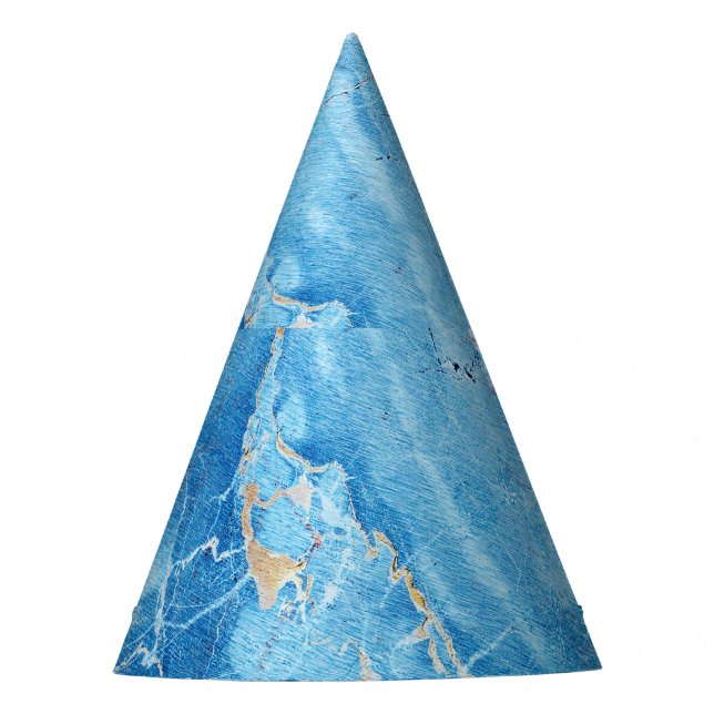 Marble Elegance: Natural Textured Surface. Party Hat (Front)