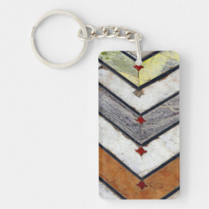 Marble Floor Key Ring