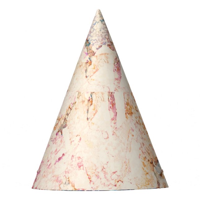 Marble Fluid Abstract Pattern Party Hat (Front)
