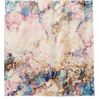 Marble Fluid Abstract Pattern Shower Curtain