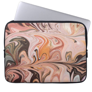 Marble Forms – Pink & Beige Soft Marble Laptop Sleeve