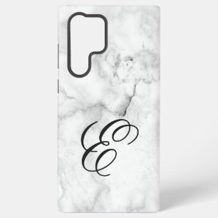 Marble Galaxy Monogram Initial Samsung Galaxy Case