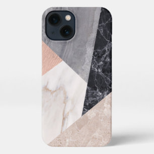 Marble Geometric Pattern iPhone 13 Case