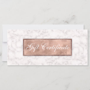 Marble Gift Certificate Elegant Real Estate