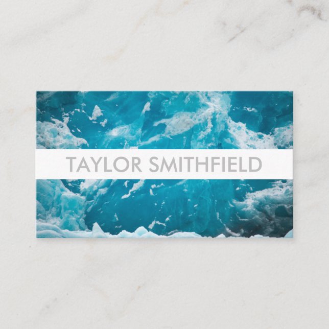 marble glacier business card (Front)