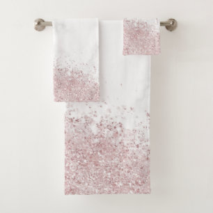 Marble & Glitter Bath Towel Set