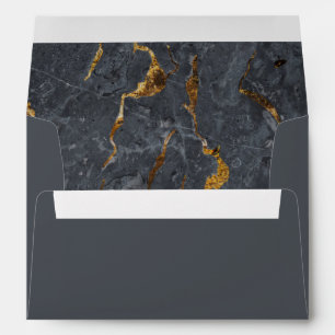 Marble Glitter Geometric Envelope