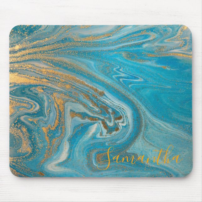 Marble Glitter Mouse Mat (Front)