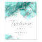 Marble Glitter Wedding Welcome Teal Silver ID644