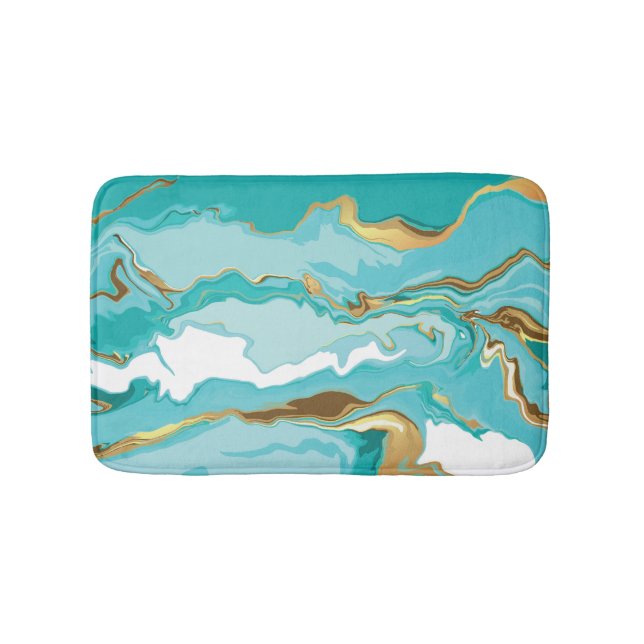 Marble, gold: abstract vintage background. bath mat (Front)