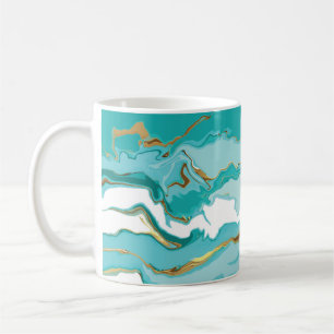 Marble, gold: abstract vintage background. coffee mug