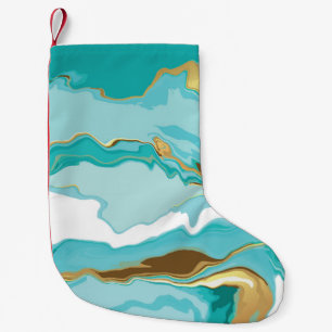 Marble, gold: abstract vintage background. small christmas stocking
