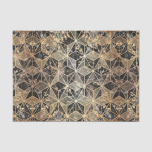 Marble & Gold Geometric Pattern Tissue Paper