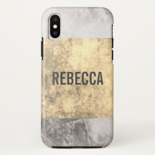 marble gold grunge iPhone x case