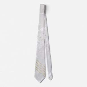 Marble gold luxury stripes tie