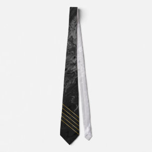 Marble gold luxury stripes tie