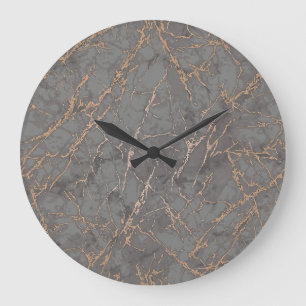 Marble & Gold Modern Wall Clock