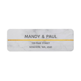 Marble & Gold Photo Birthday