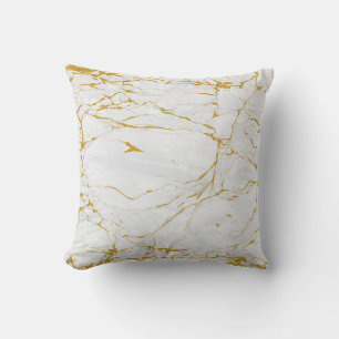 Marble Golden Texture Seamless Pattern Cushion
