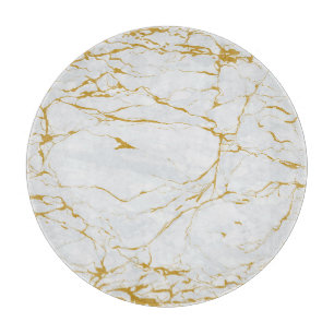 Marble Golden Texture Seamless Pattern Cutting Board