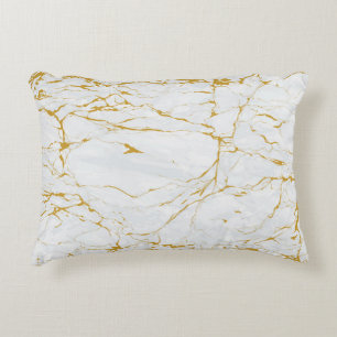 Marble Golden Texture Seamless Pattern Decorative Cushion