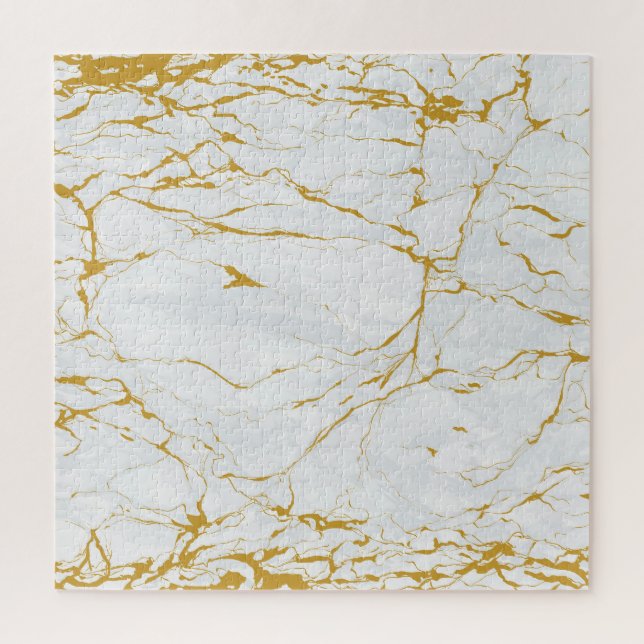 Marble Golden Texture Seamless Pattern Jigsaw Puzzle (Vertical)