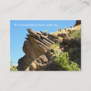 Marble & Granite fabrication installation & repair Business Card