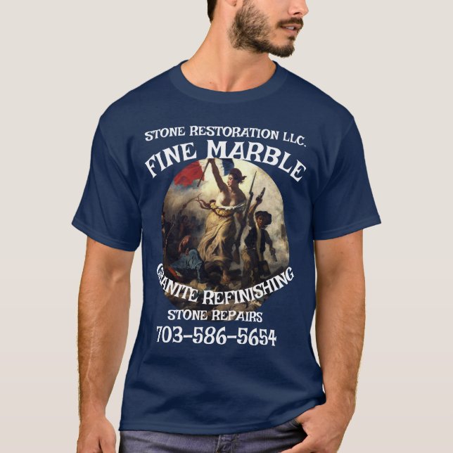 Marble Granite Refinishing Repair 703-586-5654 VA T-Shirt (Front)