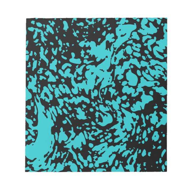 Marble Granite Texture Blue Notepad (Front)