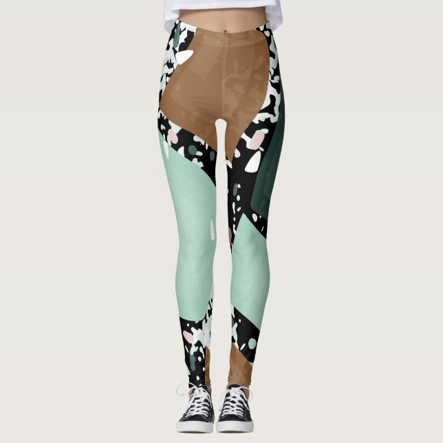  Marble Granite Texture Leggings (Front)
