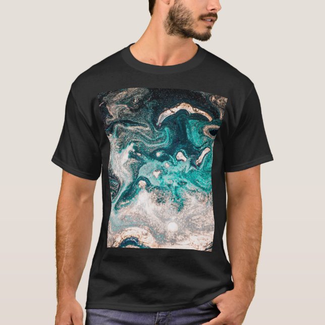Marble Handmade: Traditional Luxury Texture. T-Shirt (Front)