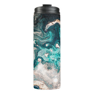 Marble Handmade: Traditional Luxury Texture. Thermal Tumbler