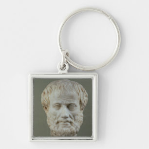 Marble head of Aristotle Key Ring