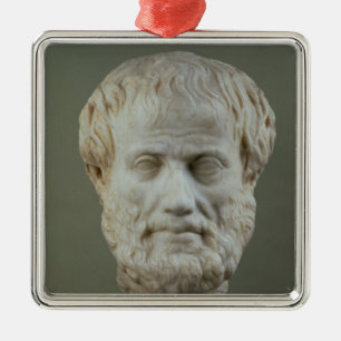 Marble head of Aristotle Metal Tree Decoration