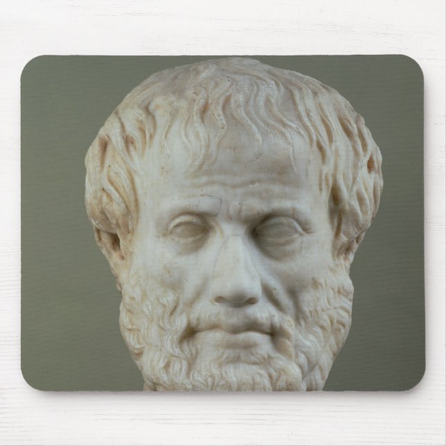 Marble head of Aristotle Mouse Mat (Front)